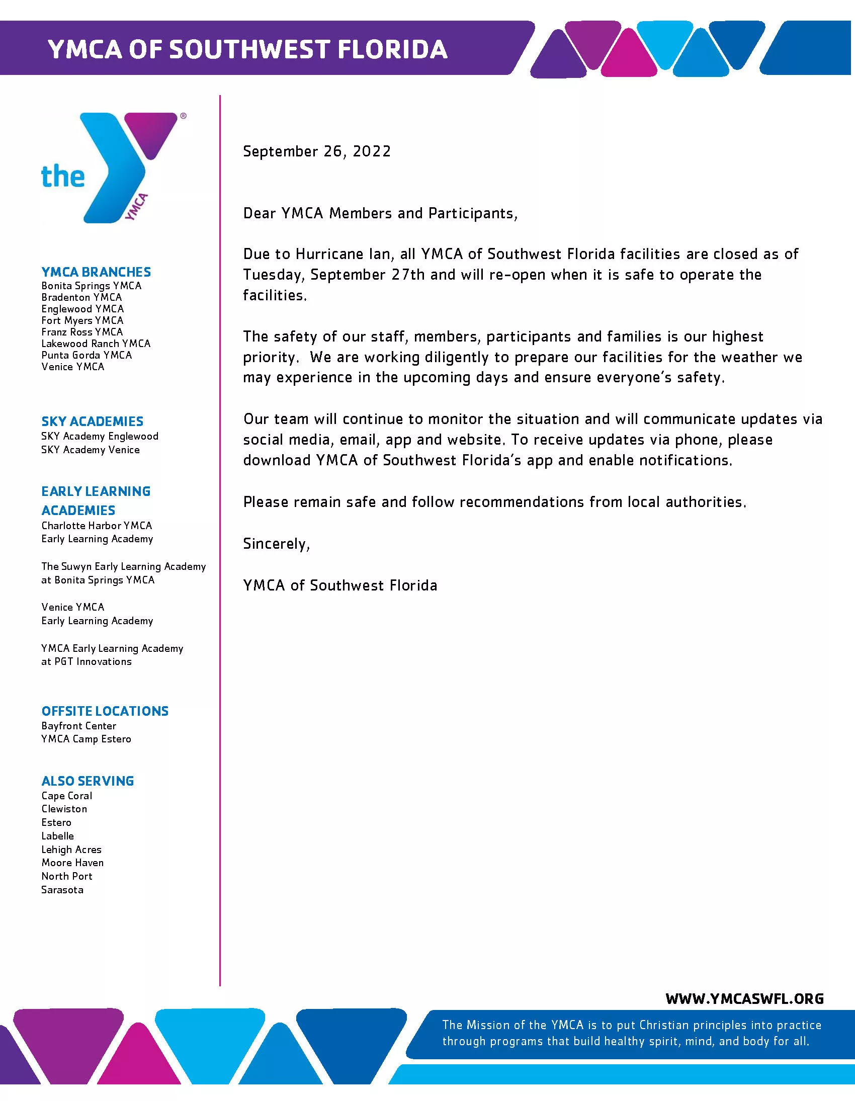 Closure Letter