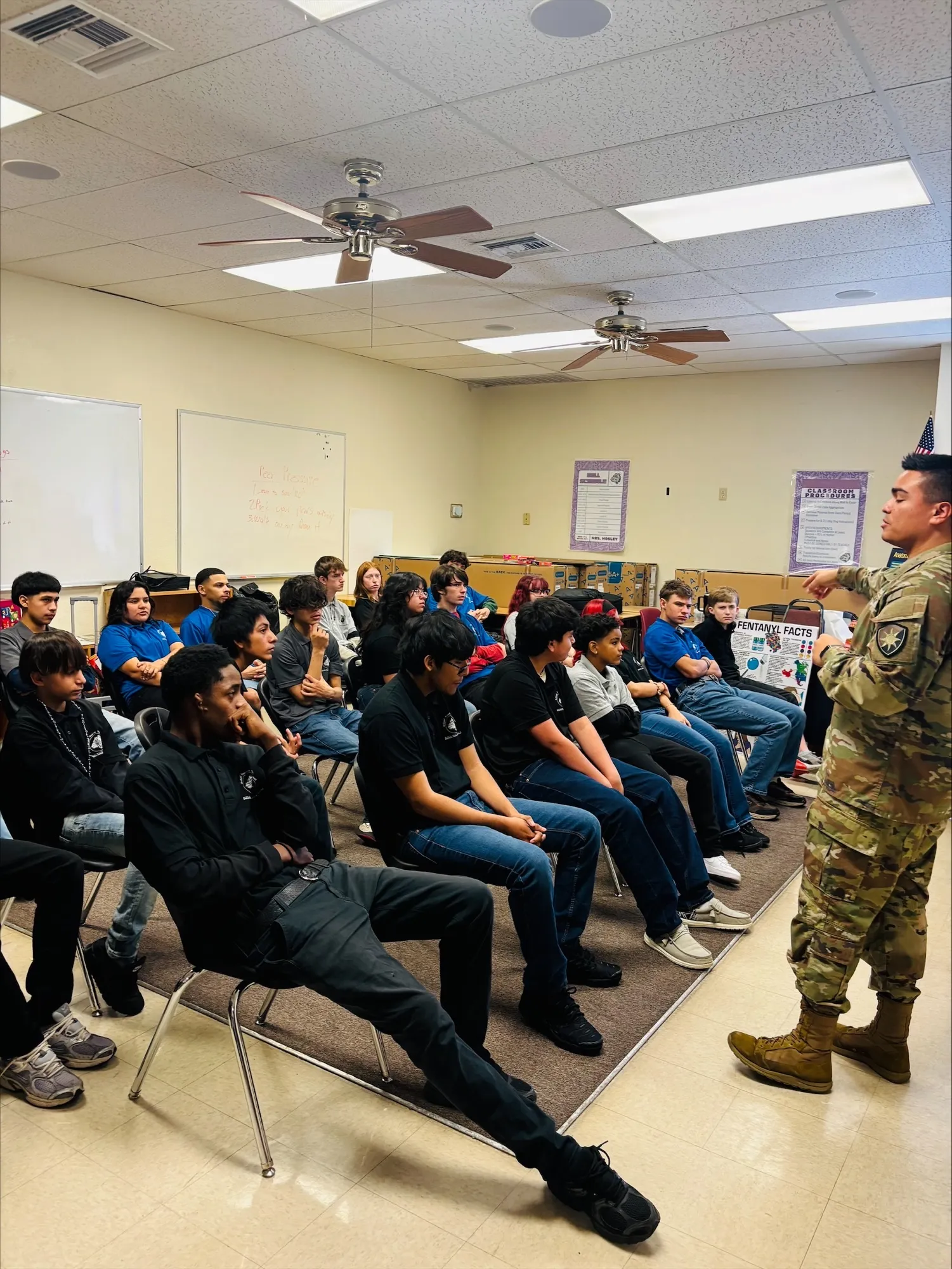 Beacons Programs Teens in Classroom